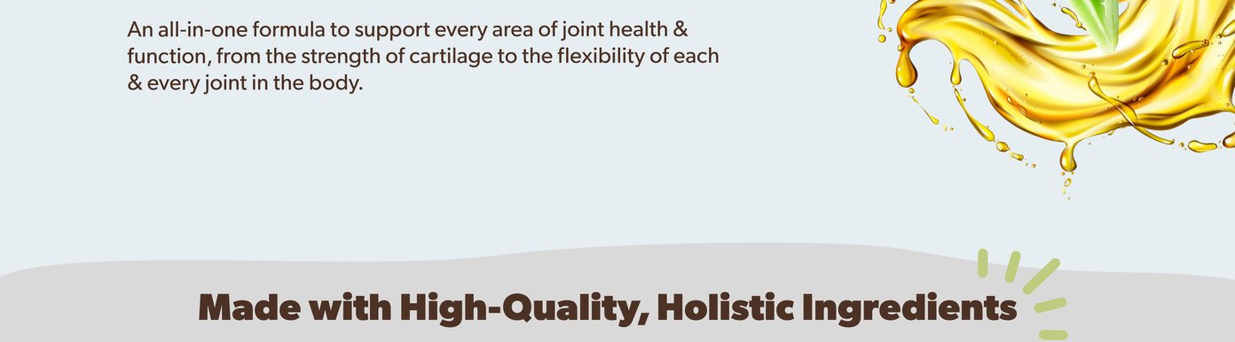 Natural Dog Company Hip & Joint is made with high-quality, holistic ingredients that support overall joint health. MSM helps promote joint flexibility, chondroitin sulfate supports healthy joint structure, and hyaluronic acid helps boost joint lubrication. Together, these ingredients work to support comfortable movement and long-term joint function.