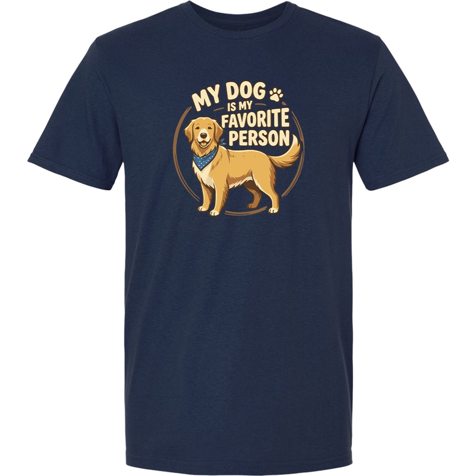 ISlide Dog is My Favorite Person T-Shirt, Navy Blue, X-Large