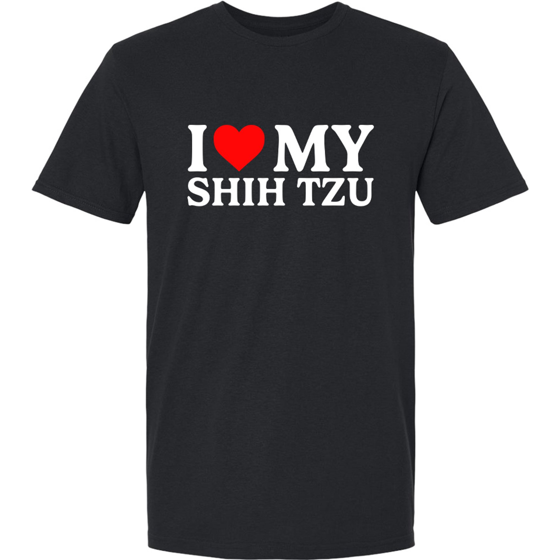 ISlide I Love My Shih Tzu T-Shirt, Black, XX-Large