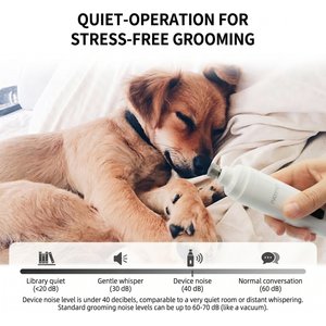 PATPET Steel Grit Dog & Cat Nail Grinder, White