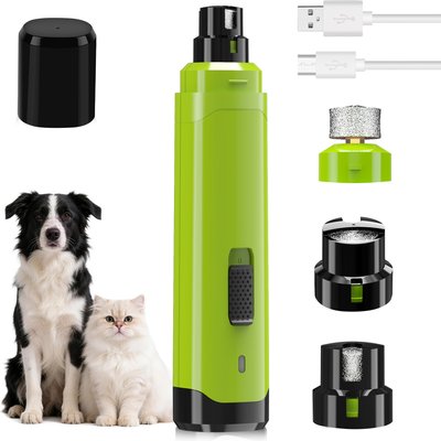 PATPET PATPET Steel Grit Dog & Cat Nail Grinder, Green