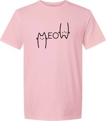ISlide Cat Meow T-Shirt, Light Pink, XXX-Large