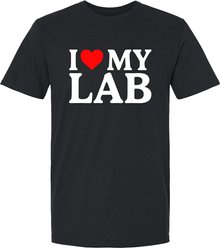 ISlide I Love My Lab T-Shirt, Black, XXX-Large