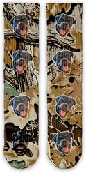 ISlide Custom Chewy Realtree Advantage Socks, Great White, Large