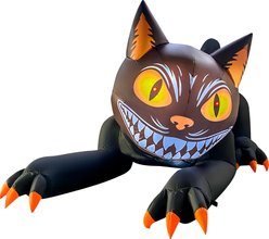 Goosh Animated Spooky Black Cat Inflatable Yard Decor, 7.4-ft
