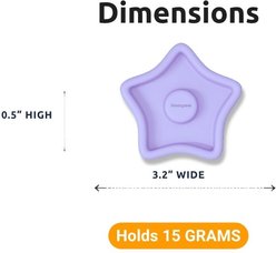Freezbone FreezTwinkle Tough Chewer Treat Dispenser Fillable Cat Toy, Purple, Small slide 2 of 7