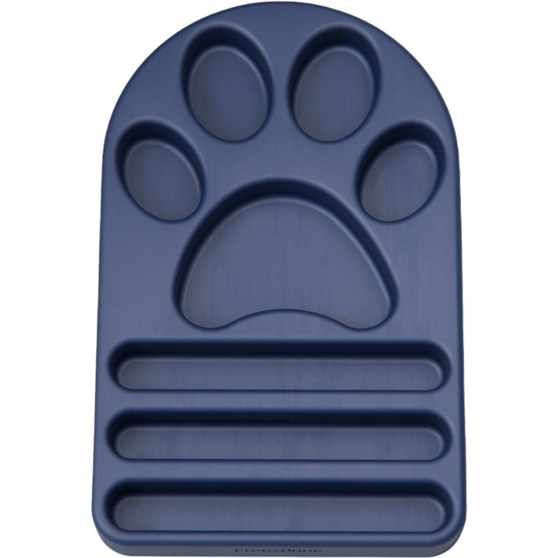 Freezbone FreezPaw Freezable Interactive Enrichment Paw-Shaped Tough Chewer Treat Dispenser Dog Toy & Lick Mat, X-Large, Navy