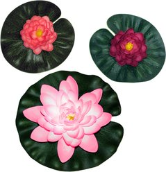 Pond Boss Floating Lily Pad Pond Decor, 3 count