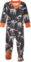 Pet Passion Cruz Snug Fit Footed Sleeper Pajamas, Candy Saurus, 24 Months