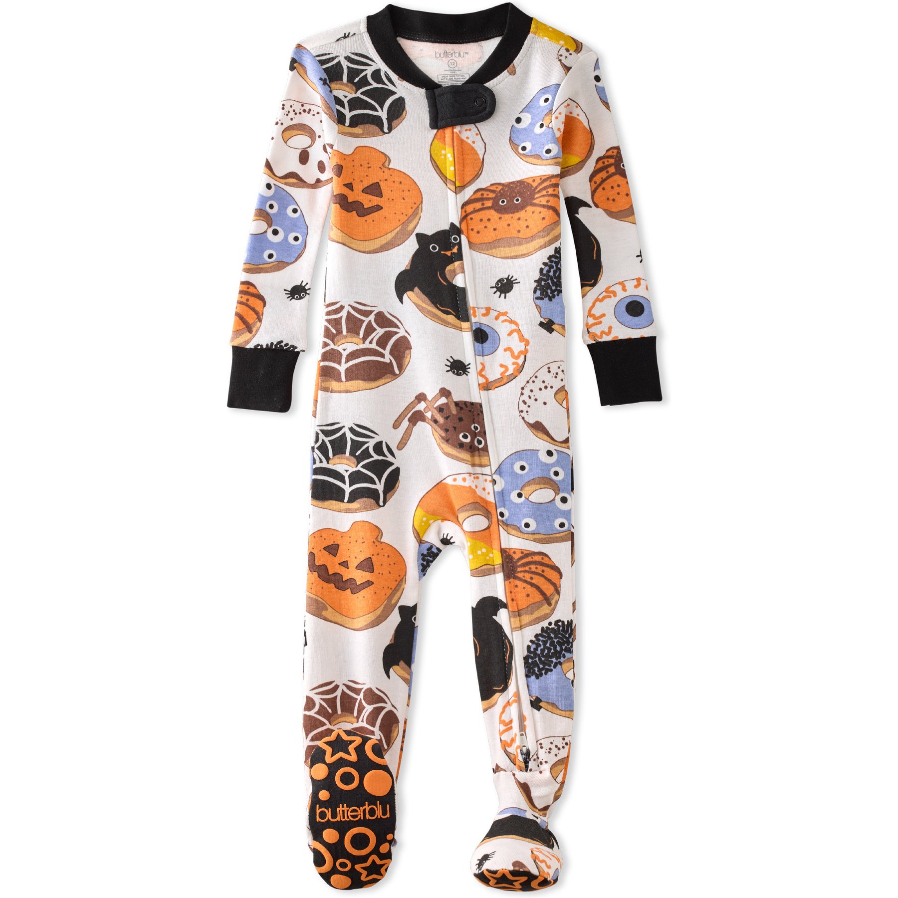 Pet Passion Spooky Sweet Cruz Snug Fit Footed Sleeper Pajamas, 18 months