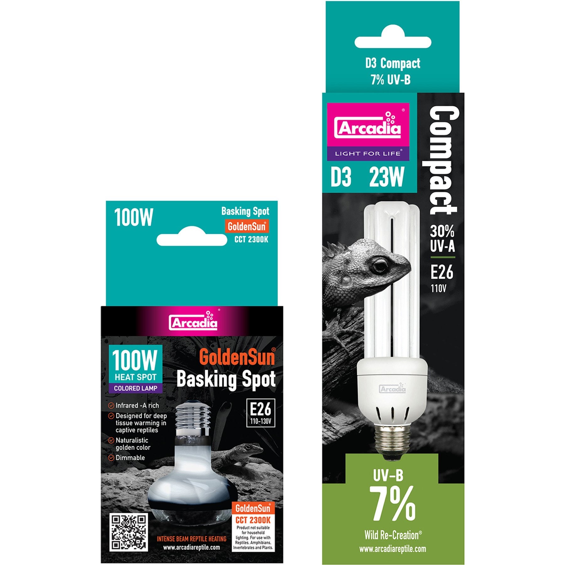 Arcadia UVB Basking Tropical Combo Pack