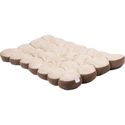 SportPet Designs SportPet Designs Scalloped Machine-Washable Pillow Dog Bed, Tan, XX-Large: 48 x 29-in