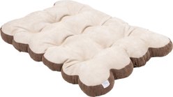 SportPet Designs Scalloped Machine-Washable Pillow Dog Bed, Tan, Medium: 30 x 19-in