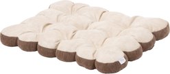 SportPet Designs Scalloped Machine-Washable Pillow Dog Bed, Tan, Small: 24 x 17.5-in