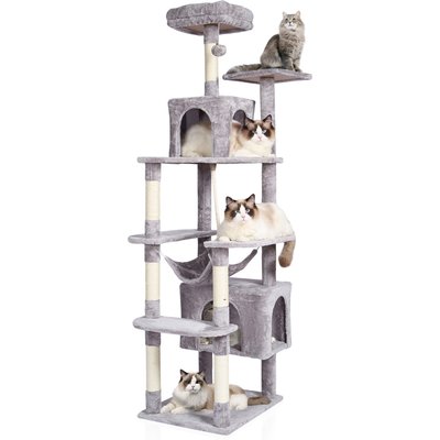 Bencmate Bencmate Cozy Perchand 18.5-in Scratching Post Cat Tree, Light Gray