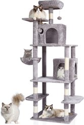 Bencmate Cozy Perchand 20.08-in Scratching Post Cat Tree, Light Gray