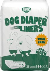 PAWPANG Disposable Dog Diaper Liners, 25 count, Small
