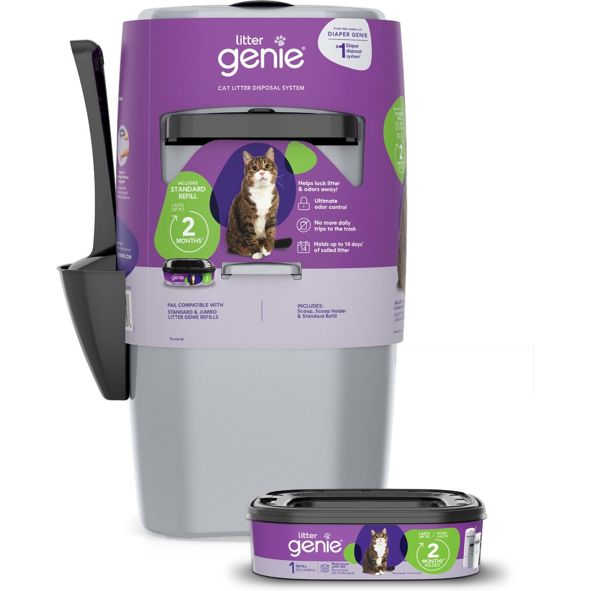 Litter Genie Litter Genie Standard Pail Cat Litter Disposal System