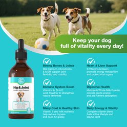 Eight Paws Advanced Calming Chicken Flavored Liquid Joint Supplement for Dogs, 60-mL bottle slide 2 of 9