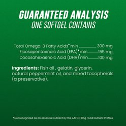 Nutramax Welactin Omega-3 Fish Oil Skin Liquid Softgels Skin & Coat Supplement for Dogs, 120 count slide 2 of 9