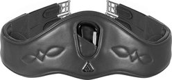 Shires Equestrian Products Velociti Lusso with Elastic Horse Anatomical Girth, Black, 40-in