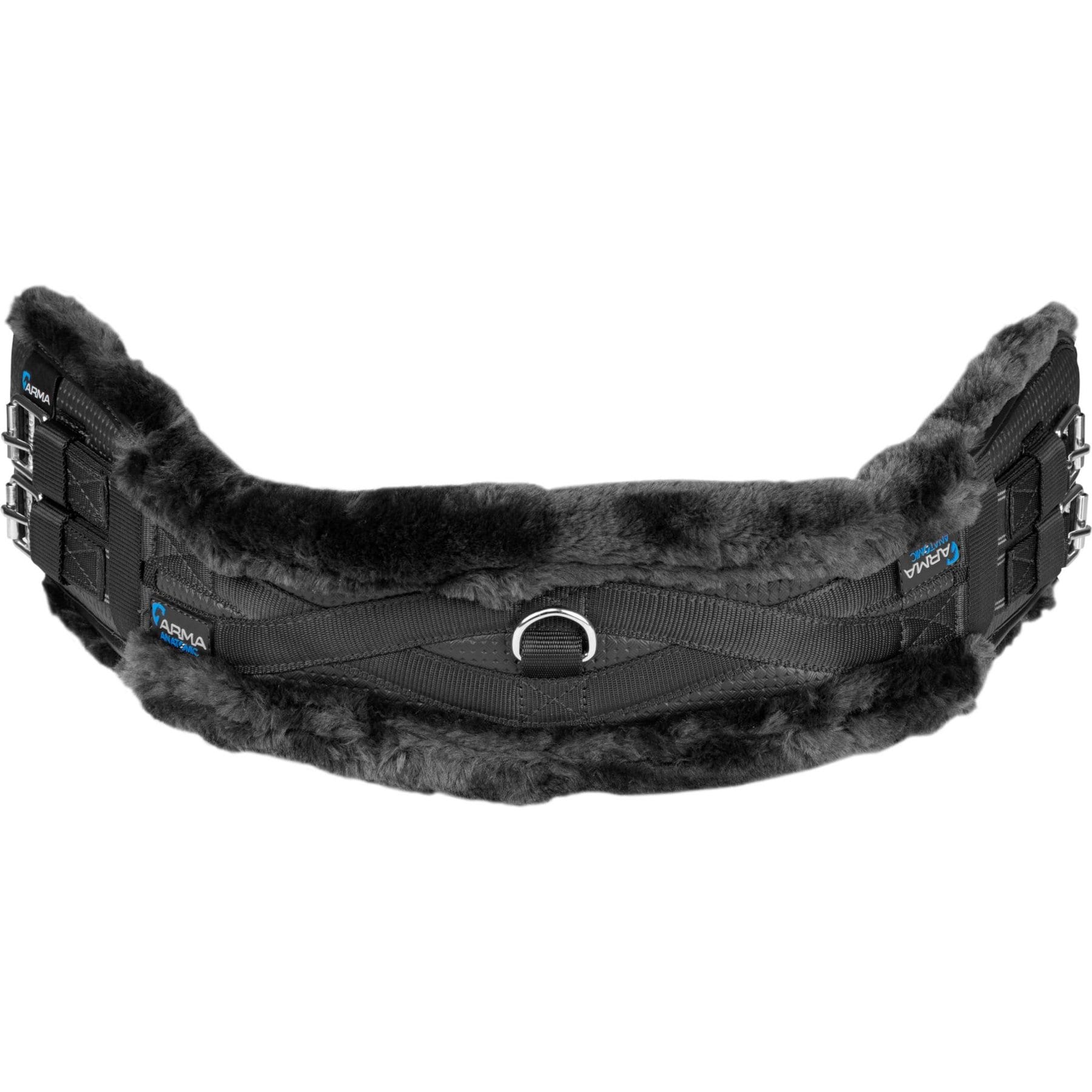 Shires Equestrian Products ARMA SupaFleece Horse Dressage Girth, Black, 28-in