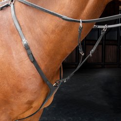 Shires Equestrian Products Velociti Horse Breastplate, Black, Cob