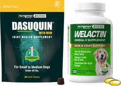Nutramax Welactin Canine Omega-3 Softgel Capsules + Dasuquin with MSM Soft Chews Joint Health Small/Medium Dog Supplement