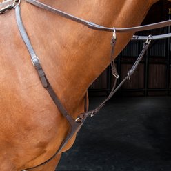 Shires Equestrian Products Velociti Horse Breastplate, Havana, Extra Full