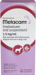 Metacam (Meloxicam) Oral Suspension for Dogs, 1.5 mg/mL, 32-mL