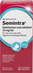 Semintra (telmisartan) Oral Solution for Cats, 10 mg/mL, 35-mL