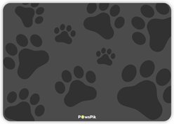 PawsPik Fast Absorbing Dog & Cat Food Mat, Pawprint, Large