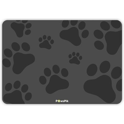PawsPik PawsPik Fast Absorbing Dog & Cat Food Mat, Pawprint, Medium