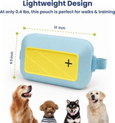 PawsPik Adjustable Silicone Multi-Function Dog & Cat Treat Pouch, Blue slide 2 of 9