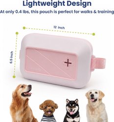 PawsPik Adjustable Silicone Multi-Function Dog & Cat Treat Pouch, Pink slide 2 of 9