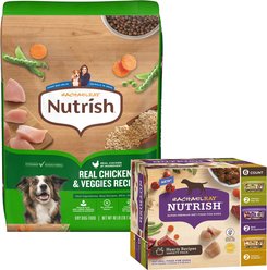 Rachael Ray Nutrish Chicken & Veggies Recipe Dry Food + Hearty Recipes Wet Dog Food