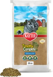 Kaytee Timothy Complete Chinchilla Food, 25-lb bag