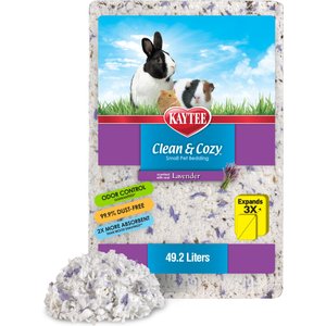 Kaytee Clean & Cozy Scented Small Animal Bedding, Lavender, 49.2-L