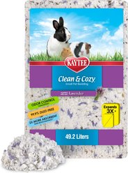 Kaytee Clean & Cozy Scented Small Animal Bedding, Lavender, 49.2-L