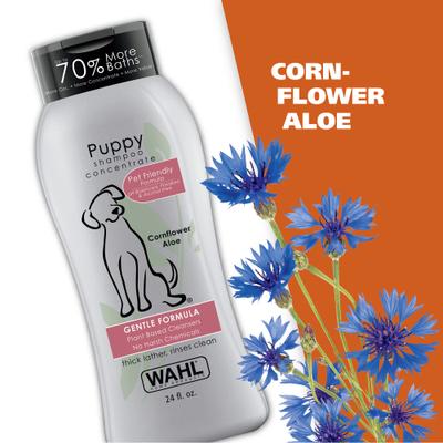 Show full view: Wahl Gentle Formula Tearless Puppy Shampoo, Cornflower & Aloe Scent, 24-fl oz bottle slide 7 of 10