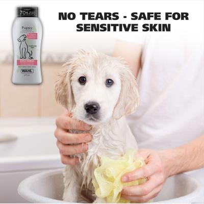 Show full view: Wahl Gentle Formula Tearless Puppy Shampoo, Cornflower & Aloe Scent, 24-fl oz bottle slide 3 of 10
