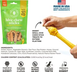 Project Hive Pet Company Hive Peanut Butter Dental Enrichment Set Dog Toy, Yellow, Small slide 2 of 8