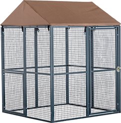 Win World International Universal Heavy Duty Steel Dog Cage & Exercise Pen, Black, Small