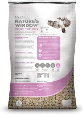 Show full view: Nature's Window Blanched Peanut Splits Wild Bird Food, 30-lb bag slide 2 of 2