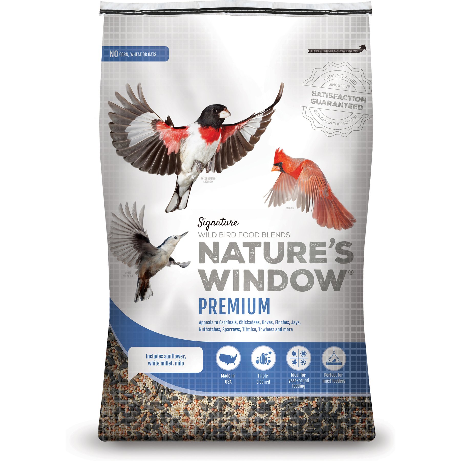 Nature's Window Premium Wild Bird Food, 18-lb bag