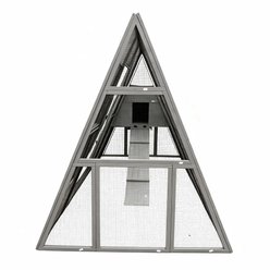 Coziwow Triangular with Nest Box & Run Area Chicken Coop slide 2 of 2