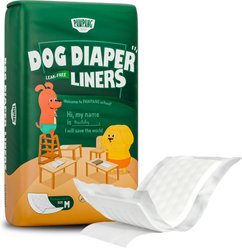 PAWPANG Disposable Dog Diaper Liners, Medium, 100 count