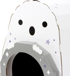 Kitty City Spooky Ghost Catnip Scratcher Hide & Seek Cat Toy, White slide 2 of 9