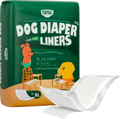 PAWPANG Disposable Dog Diaper Liners, X-Large, 55 count