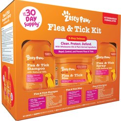 Zesty Paws Flea & Tick Kit for Dogs